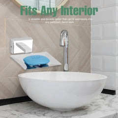 Stainless Steel SS304 Single Soap Holder (Silver)-by GLOXY®