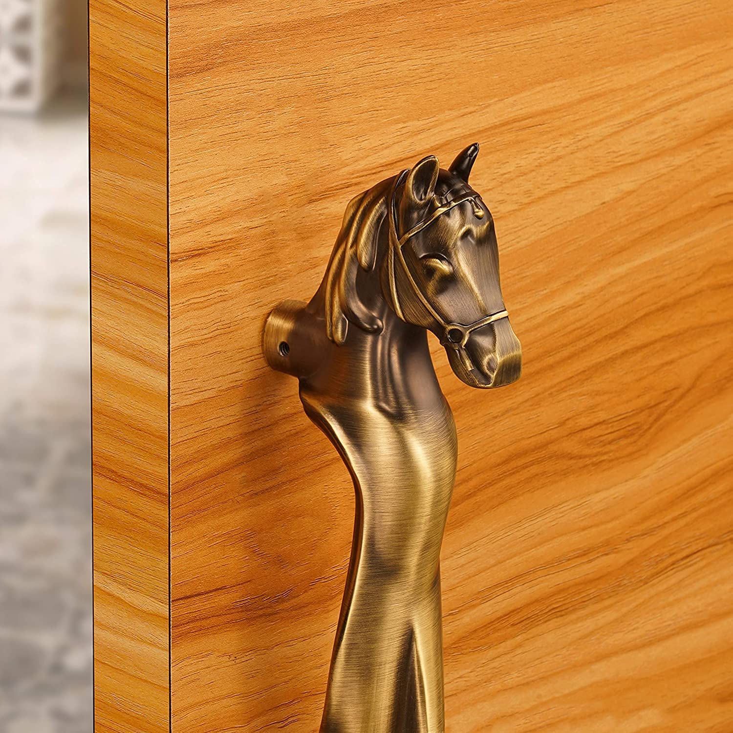 Horse Shape Aluminum Push & Pull Vintage Main Door Handle