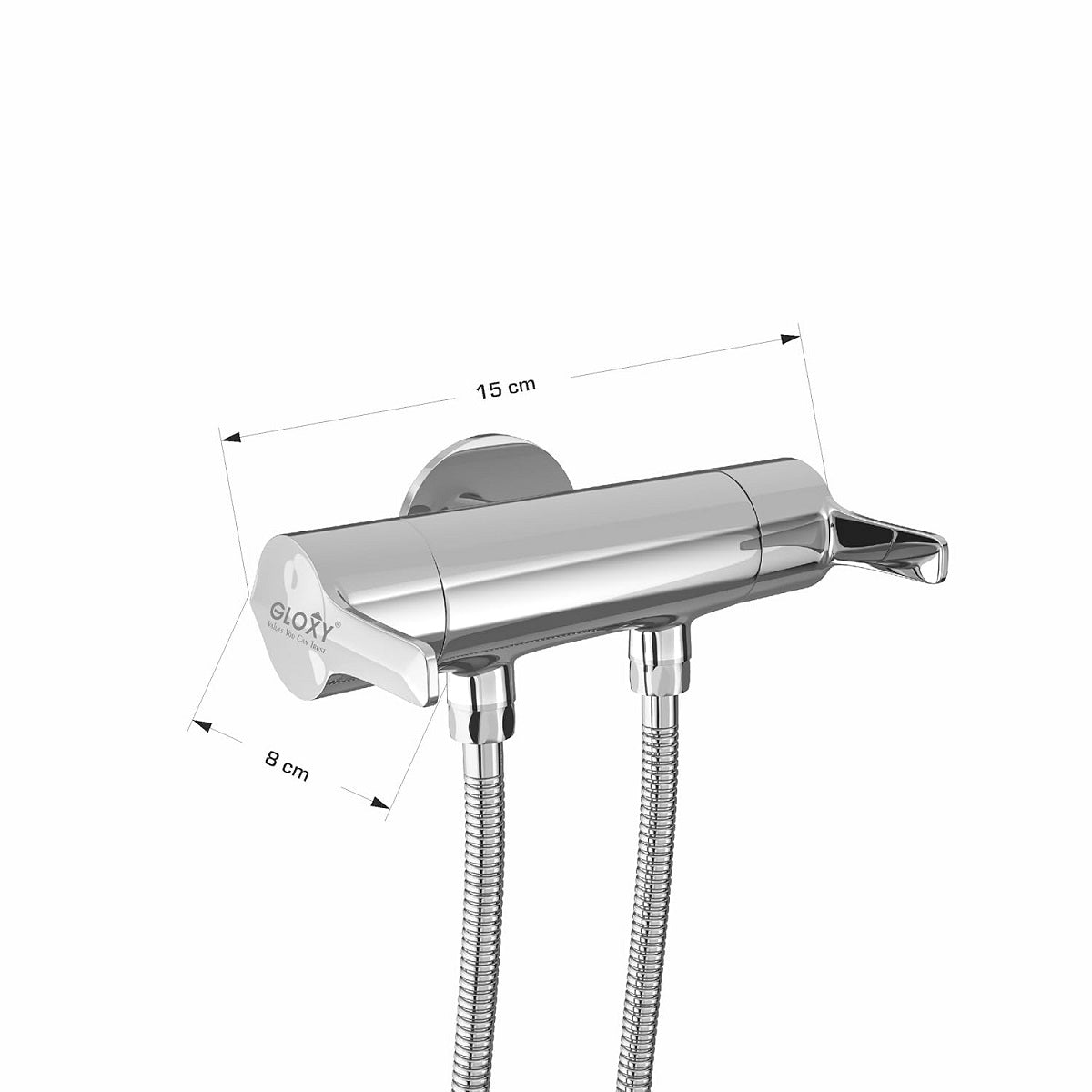 Gloxy Lotus Series Two-Way Double Lever Brass Angle Valve