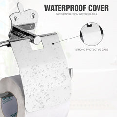 Apple Shape Stainless Steel SS304 Toilet Paper Holder (19 X 7 Centimeters, Silver)-by GLOXY®