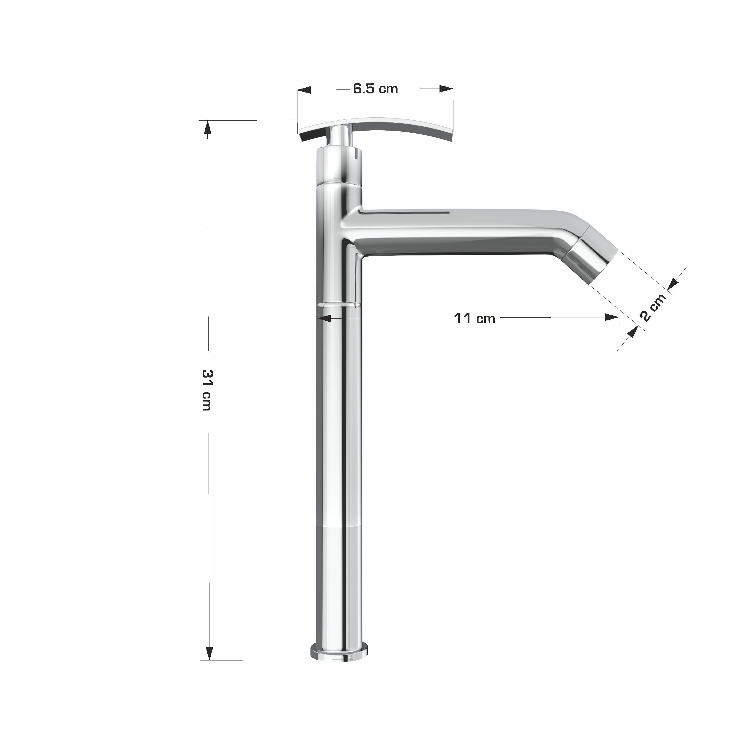 Swivel Spout Tall Pillar Tap Faucet for Kitchen & Bathroom