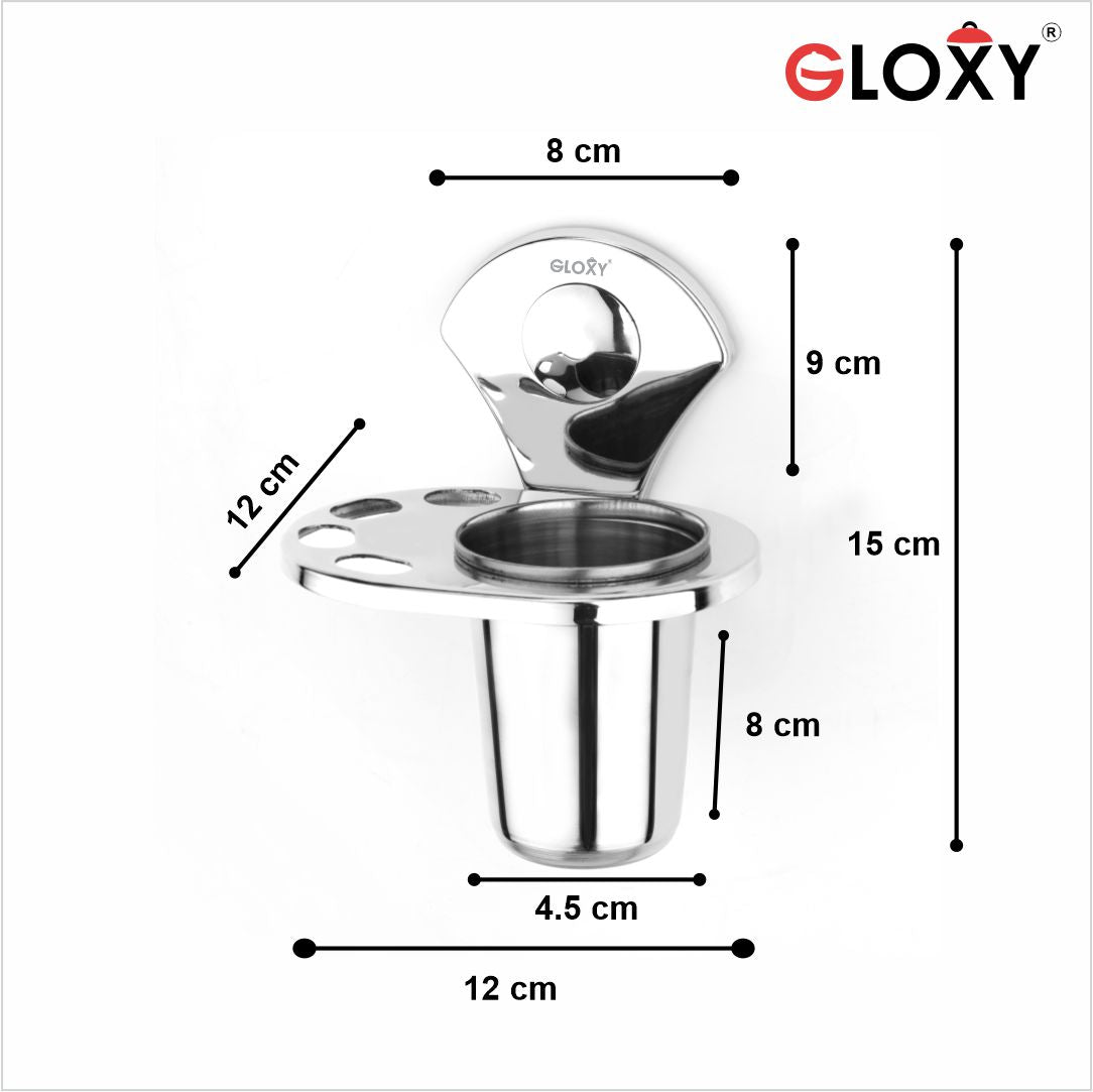 Flower Stainless Steel Toothbrush Holder