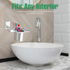 Stainless Steel SS304 Toothbrush Holder (Silver)-by GLOXY®