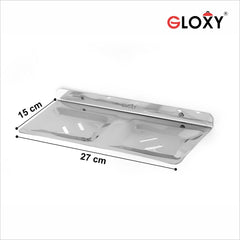 Stainless Steel Square Double Soap Holder
