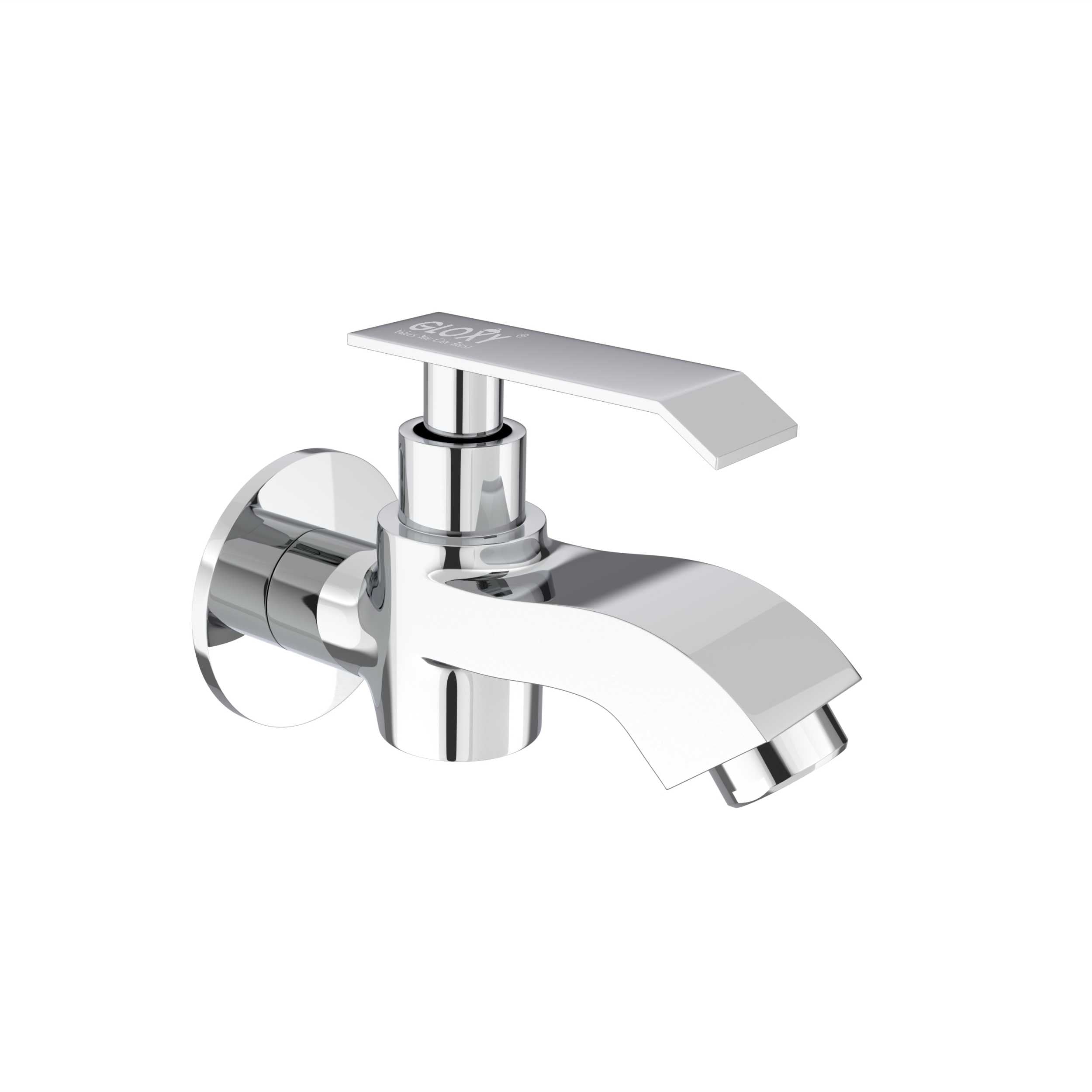 Chrome Finish Wall Mounted Tap Kitchen, Bathrooms, Gardens