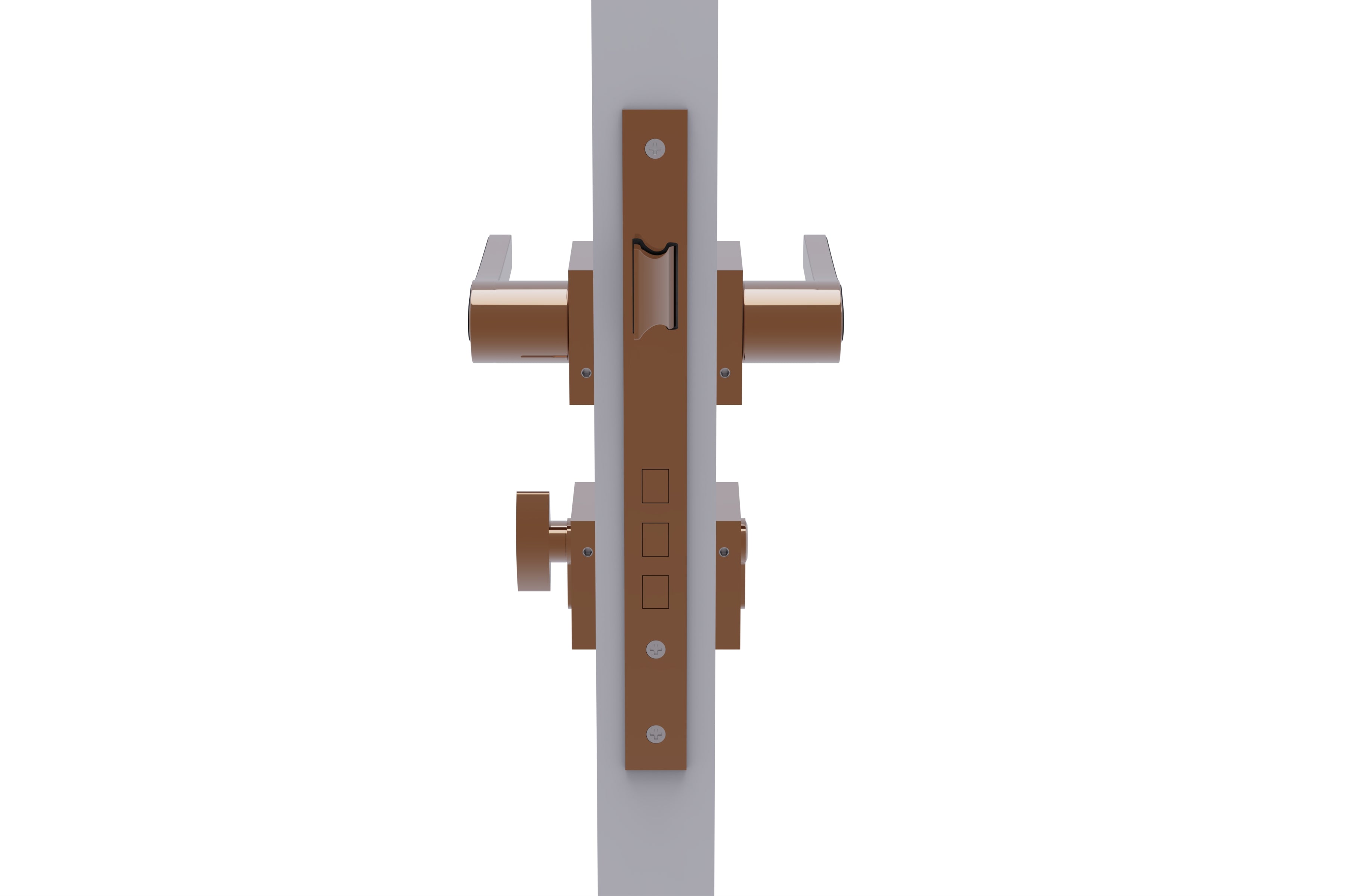 Mortise Door Handles | Main Door Lock Handles Set with 3 Keys for Safety of Home | Kitchen, Bedroom, Bathroom-by GLOXY®