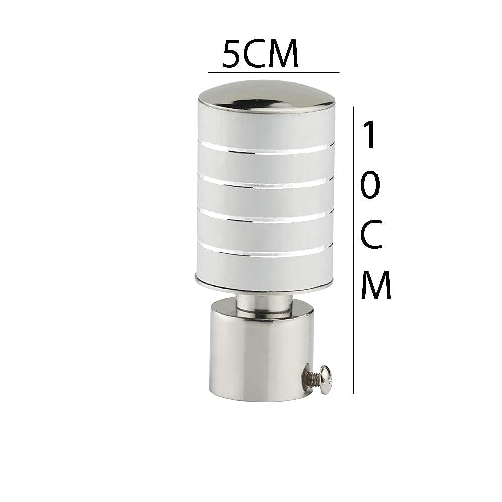 Aluminium Curtain Bracket with Support(Silver)-by GLOXY®