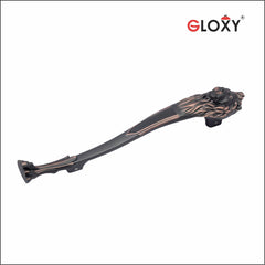 GLOXY ENTERPRISE Aluminum 12 Inch Heavy Duty Lion Shape Door Handle for Main Door Pull Push Brass Door Handle/Home and Door Decor for Home and Office Furniture -Copper Black Finish