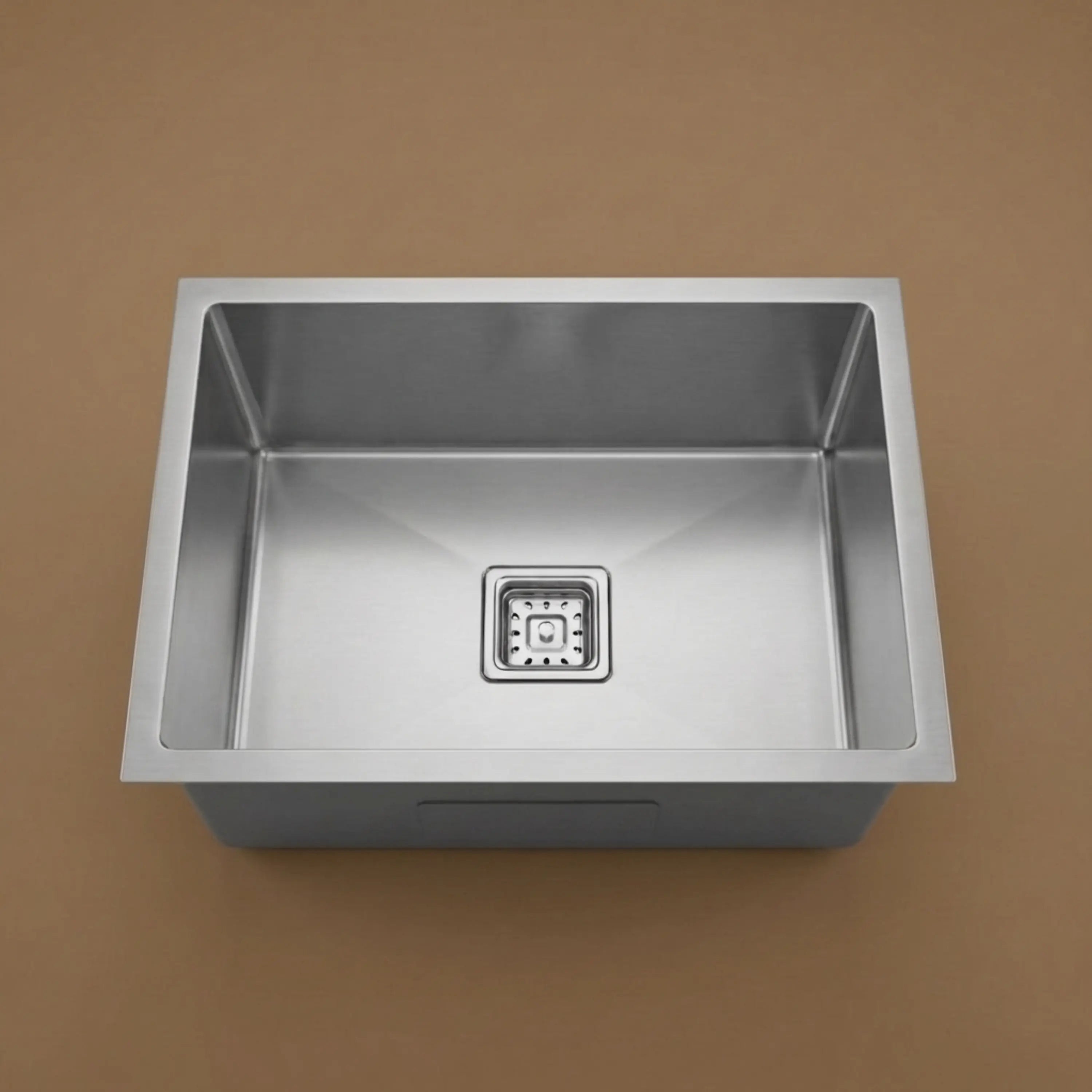 Gloxy Single Bowl 304 Stainless Steel Sink For Kitchen 24x18x10 Inch- Silver