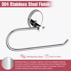Oval Shape Stainless Steel SS202 Napkin Holder (19 X 7 X 11.5 Centimeters, Silver)-by GLOXY®