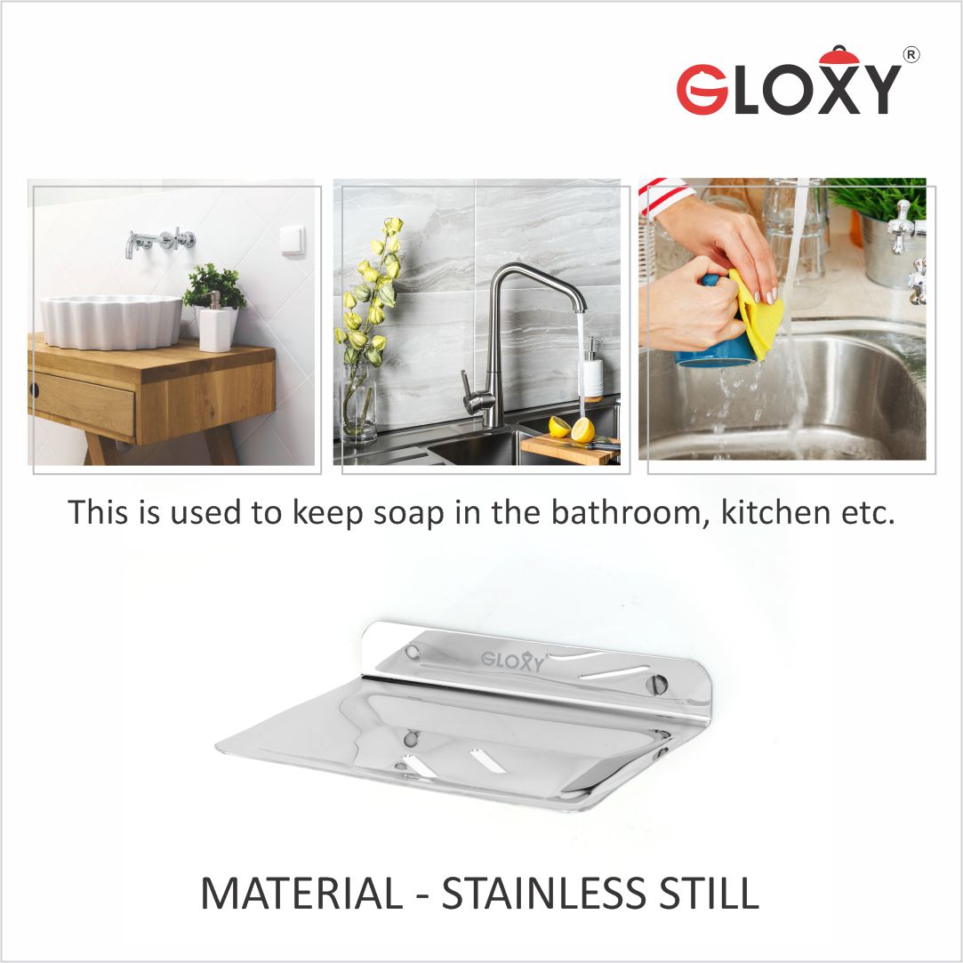 Stainless Steel Single Soap Holder for Bathroom