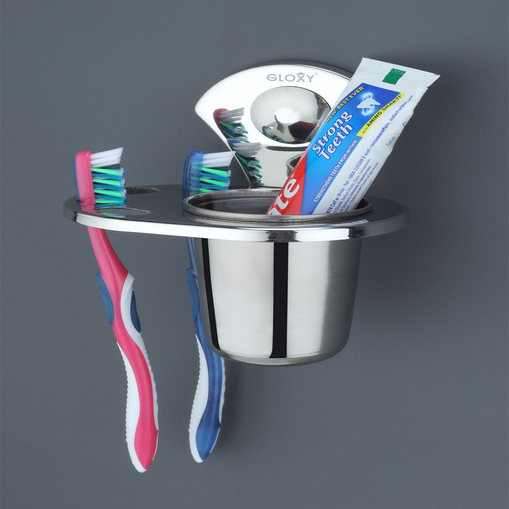 Flower Stainless Steel Toothbrush Holder