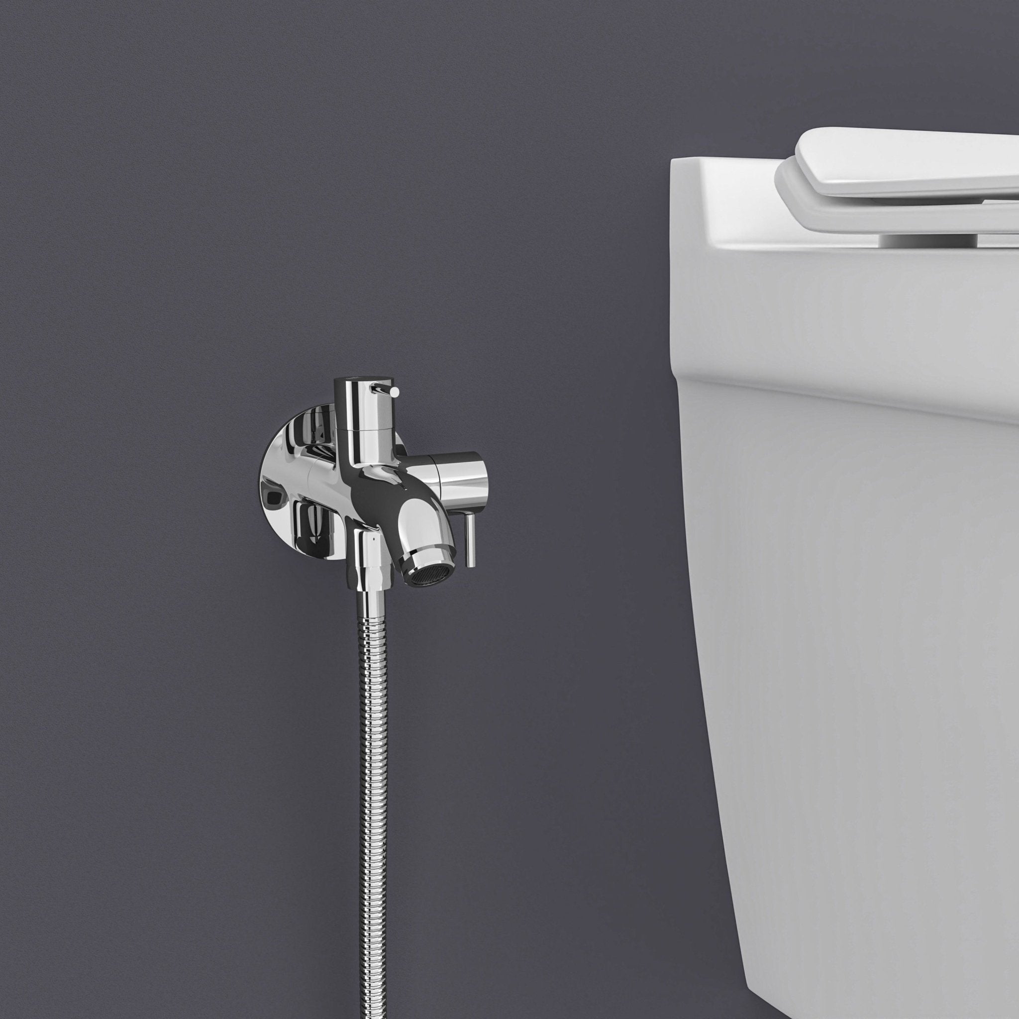 Chrome Finish Two Way Angle Valve Double Handle Faucet Tap