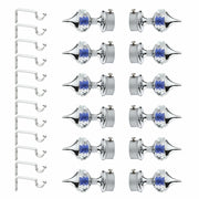 Blue Single Diamond Aluminium Curtain Bracket with Support