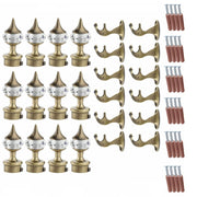 Single Diamond Aluminium Curtain Bracket with Talwar Support(Antique)-by GLOXY®
