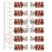 2 Line Aluminium Curtain Bracket with Support(Red)-by GLOXY®