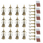 Double Diamond Aluminium Curtain Bracket with L Support(Antique)-by GLOXY®