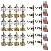 Single Diamond Aluminium Curtain Bracket with Cherry Support(Antique)-by GLOXY®