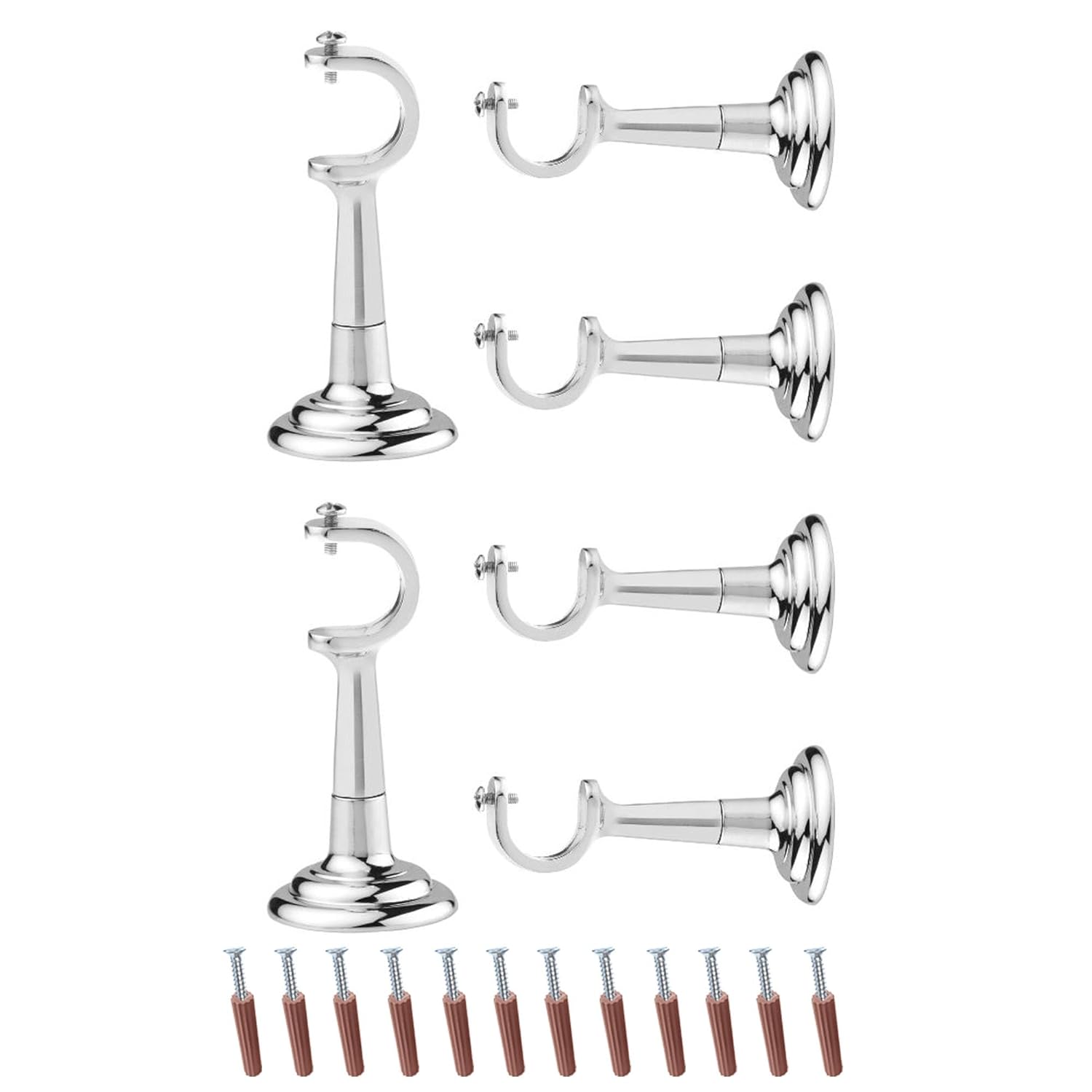 C Shape Aluminium Curtain Support with Fitting Accessories