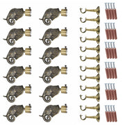 Rajwada Royal Aluminium Curtain Bracket with C Shape Support (Antique)-by GLOXY®