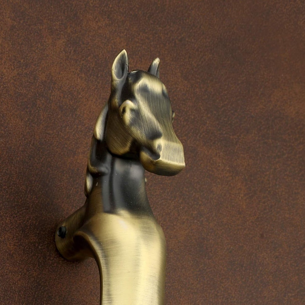 gloxy old vintage door handle 12 inch silver