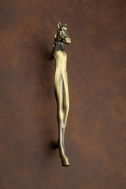 gloxy old vintage door handles 12 inch silver