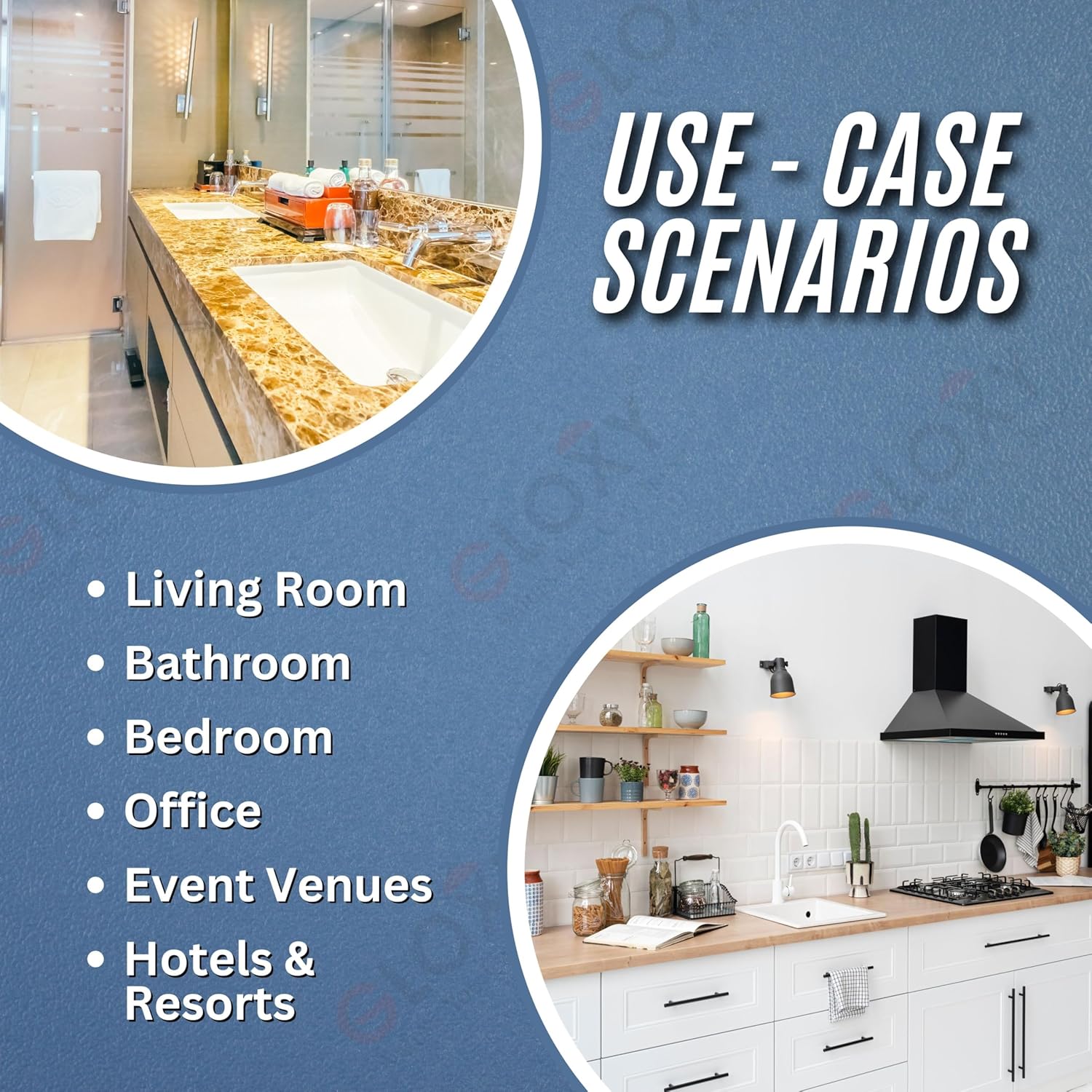 Gloxy Round Shape Stainless Steel Chrome Finsih Folding 2-Bar Bathroom Cloth Rack -24 Inch