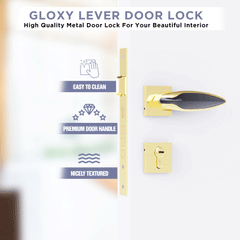 Heavy Duty Mortise Door Lock with Door Handle Lock Set for Bedroom Bathroom -by GLOXY®