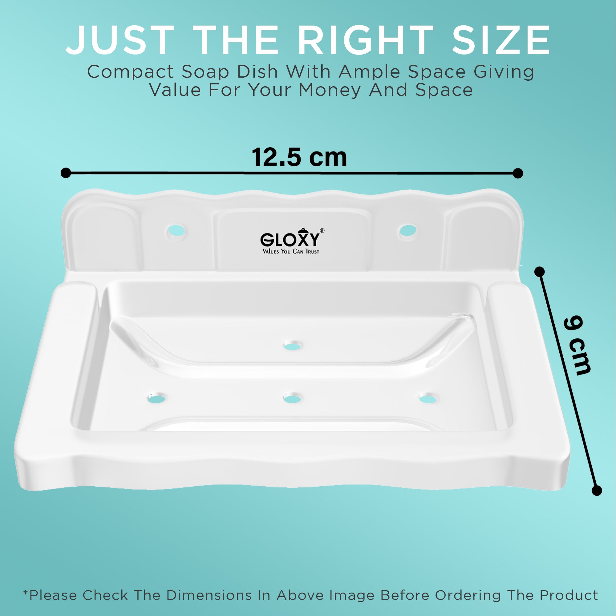 GLOXY® Unbreakable Transparent Wall Mount Soap Dish