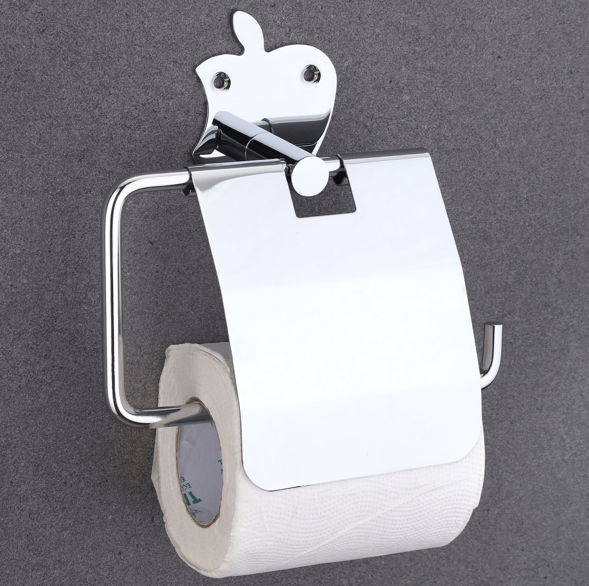 Apple Shape Stainless Steel Silver Toilet Paper Holder