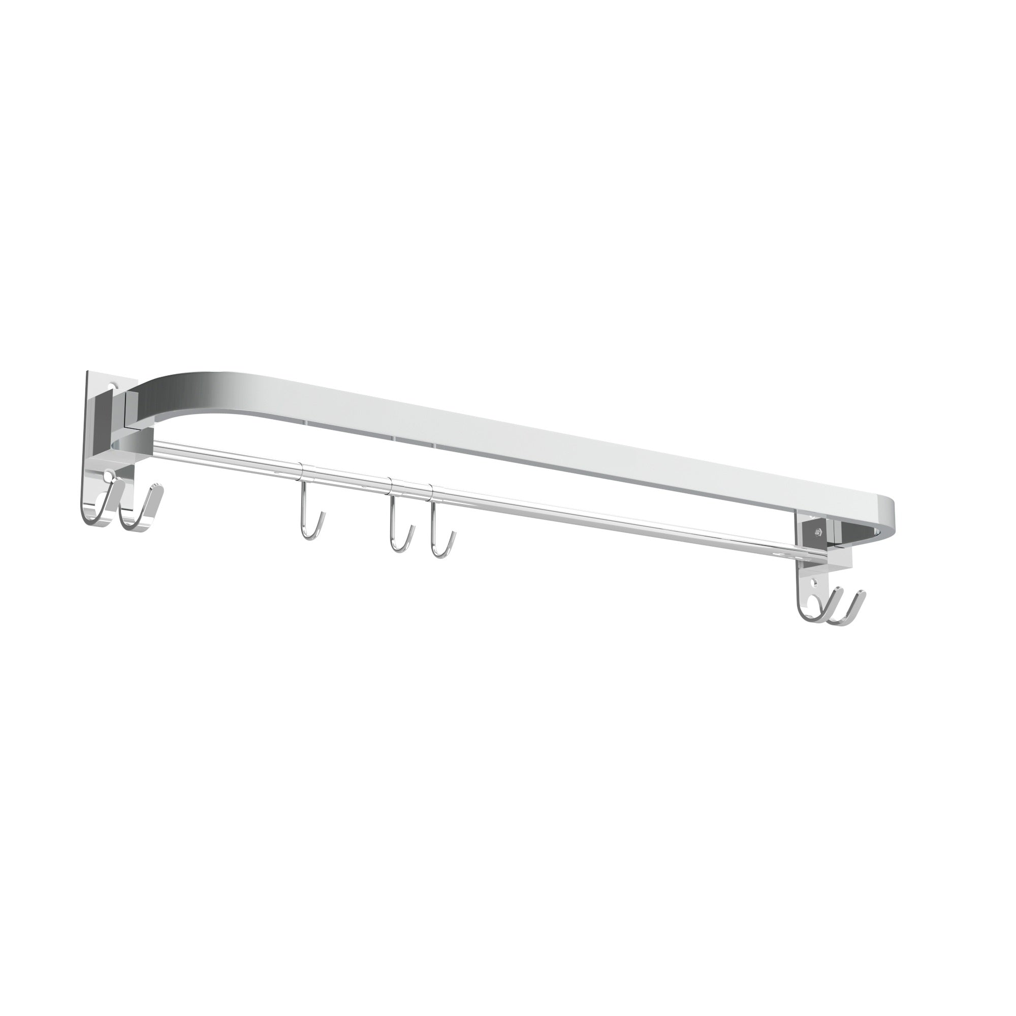 24 Inch Wall Mounted Stainless Steel Towel Rod for Bathroom