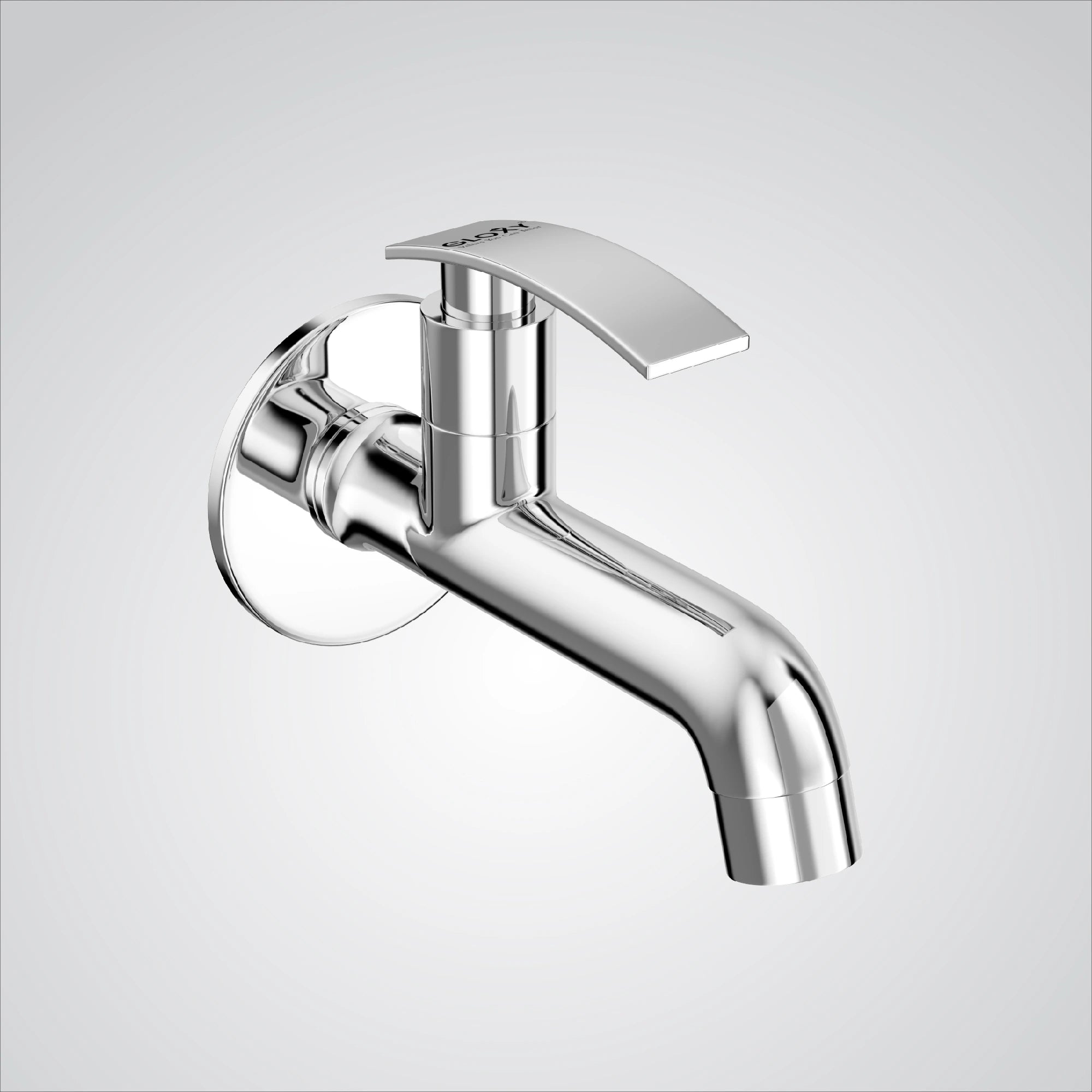 Chrome Finish Wall Mount Brass Long Neck Cock Faucet Tap Valve for Bathroom, Kitchen, Wash Basin Water Tap (Delight)-by GLOXY®