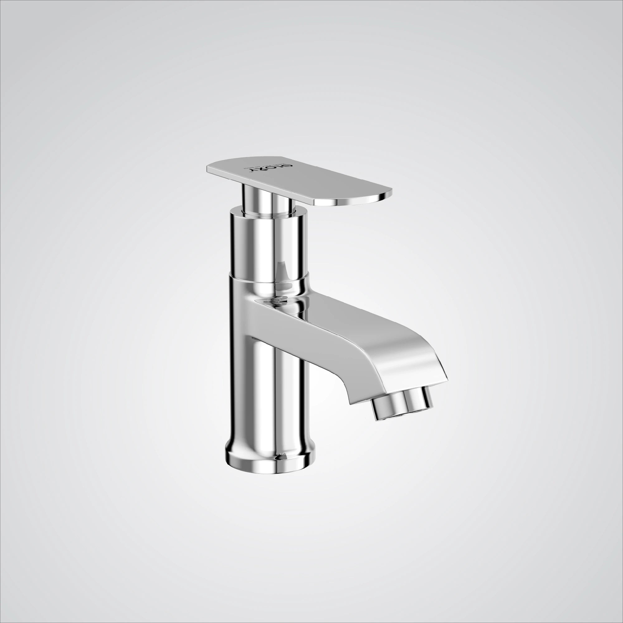 Chrome Finish Pillar Bib Cock Brass Faucet Water Tap for Bathroom Washbasins, Gardens & Kitchen Sinks (Jet+)-by GLOXY®