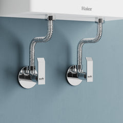 Chrome Finish Concealed Stop Cock Faucet Tap Valve with Flange for bathrooms, Overhead Tanks, geysers (Imperial)-by GLOXY®