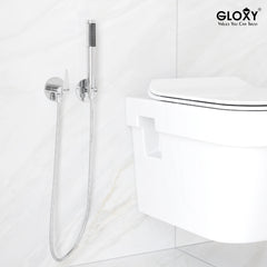 Chrome Finish Brass Concealed Stop Cock Faucet Tap Valve with Flange for bathrooms, Overhead Tanks, geysers (Nano)-by GLOXY®