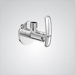 Chrome Finish Concealed Stop Cock Faucet Tap Valve with Flange for Bathrooms, Overhead Tanks, geysers (Riva)-by GLOXY®