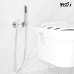 Chrome Finish Concealed Stop Cock Faucet Tap Valve with Flange for Bathrooms, Overhead Tanks, geysers (Riva)-by GLOXY®