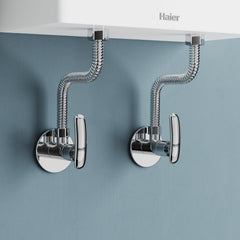 Chrome Finish Concealed Stop Cock Faucet Tap Valve with Flange for Bathrooms, Overhead Tanks, geysers (Riva)-by GLOXY®