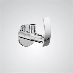 Chrome Finish Brass Concealed Stop Cock Faucet Tap Valve with Flange for Bathrooms, Overhead Tanks, geysers (Delight)-by GLOXY®