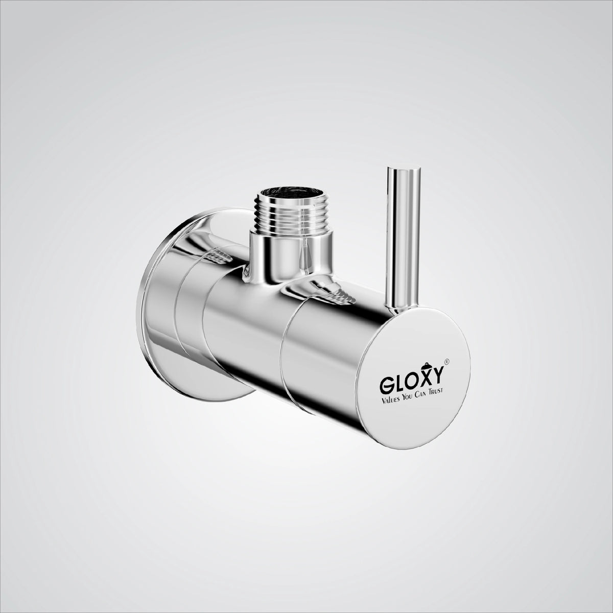 Chrome Finish Concealed Stop Cock Faucet Tap Valve with Flange for bathrooms, Overhead Tanks, geysers (Royal)-by GLOXY®