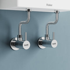 Chrome Finish Concealed Stop Cock Faucet Tap Valve with Flange for bathrooms, Overhead Tanks, geysers (Royal)-by GLOXY®
