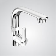 Gloxy Lotus Series Single Lever 360° Swivel Spout Deck Mount Brass Swan Neck Faucet