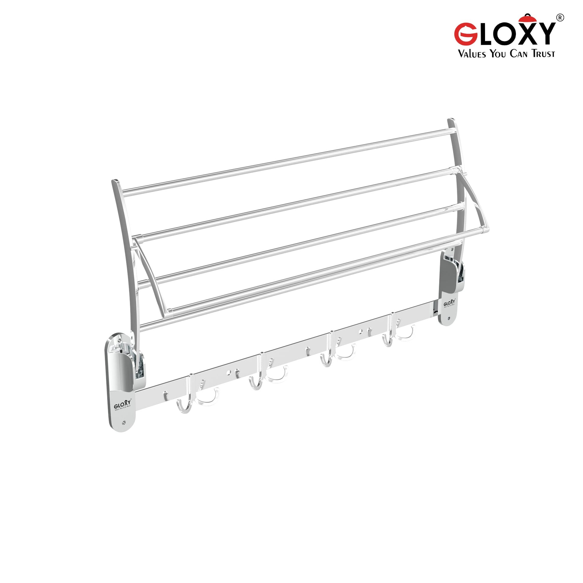 24 Inch Stainless Steel Folding Towel Racks for Bathroom
