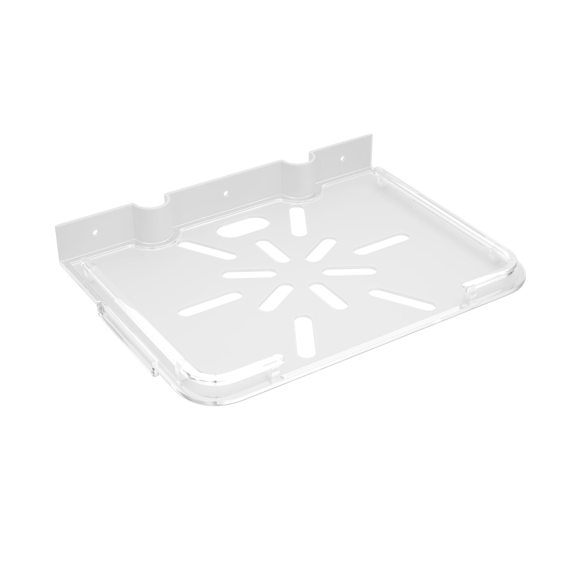 Transparent Acrylic Unbreakable Multi-Purpose TV Set Top Box Stand with Remote Holder 
