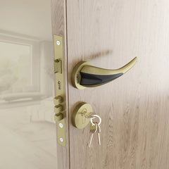 Mortise Door Handles Main Door Lock Handles Set with 3 Keys for Safety of Home | Bedroom, Office, Hotel, Home(Antique)-by GLOXY®
