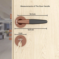 Exclusive Mortise Door Locks for Main Door Lock Handles Set for Home, Bedroom, Hotel, and Office(Rose Gold)-by GLOXY®