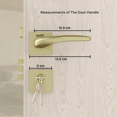 Mortise Door Handles Main Door Lock Handles Set with 3 Keys for Safety of Home | Bedroom, Office, Hotel, Home(Antique)-by GLOXY®