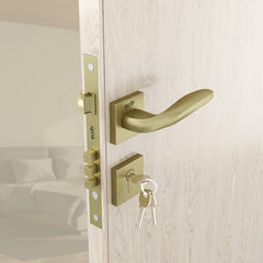 Mortise Door Handles Main Door Lock Handles Set with 3 Keys for Safety of Home | Bedroom, Office, Hotel, Home(Antique)-by GLOXY®
