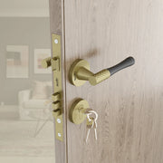 Gloxy Dexon Series Antique Finish Mortise Main Door Key Lock With Handle
