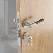 Gloxy Dexon Series Satin Chrome Finish Mortise Main Door Key Lock With Handle